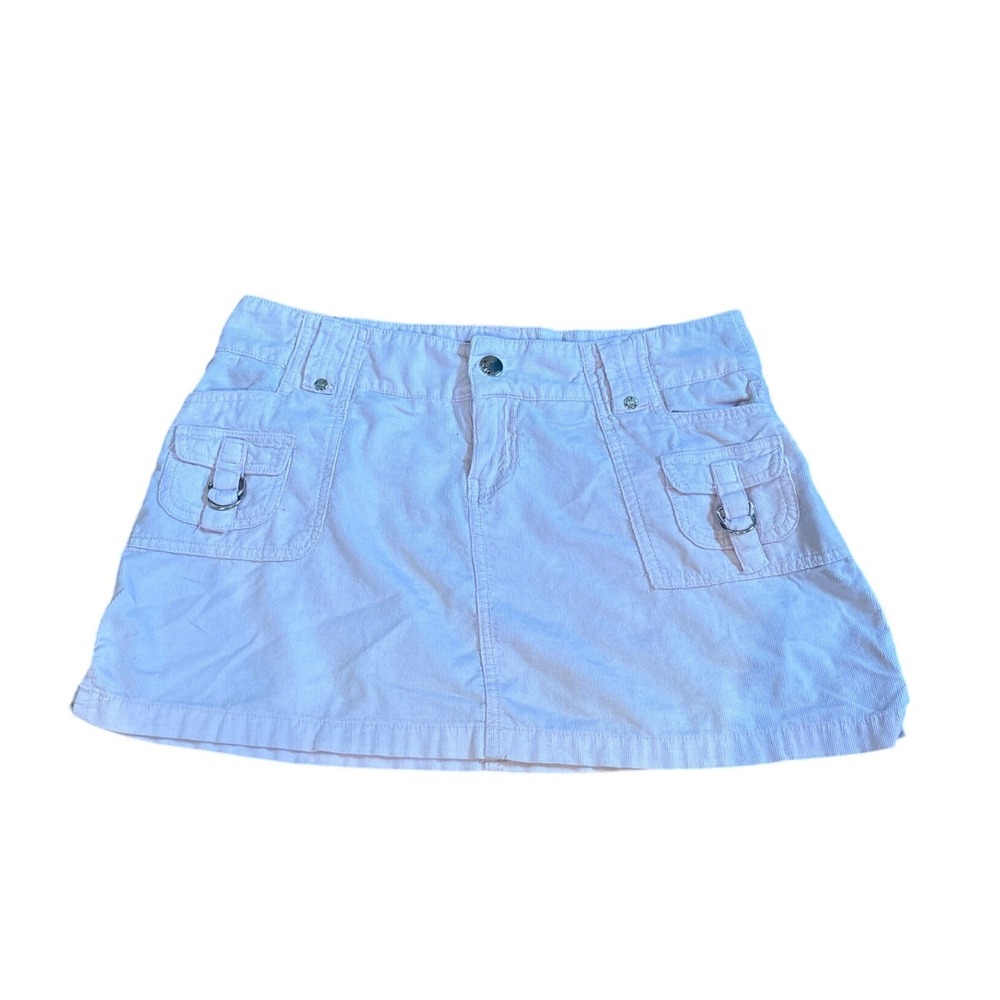 YMI Corduroy Mini Skirt Women Pink Y2K Cargo Utility SIZE 03